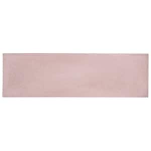 Vibe Coral 2.36 in. x 0.39 in. Matte Cement Subway Wall Tile Sample