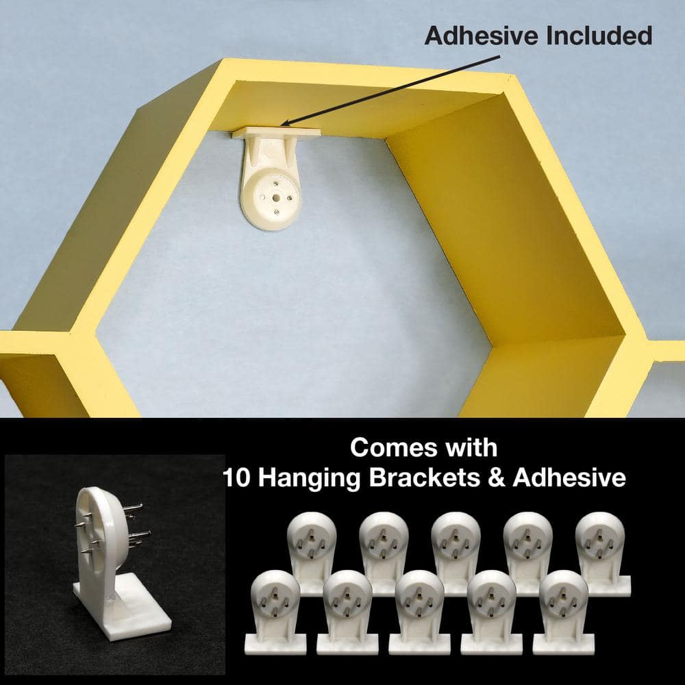 Yellow Honeycomb Wall Mounted Toilet Paper Holder