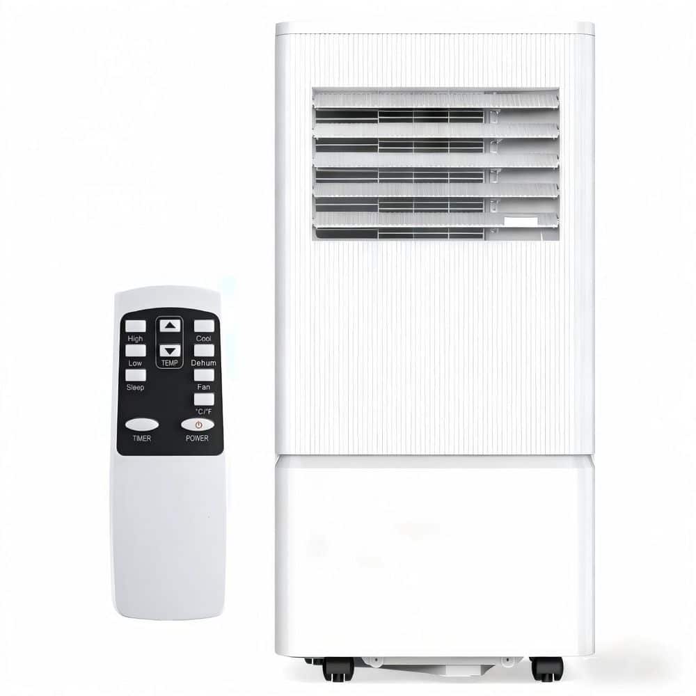 8000 BTU Portable Air Conditioner Cools 350 Sq. Ft. with Dehumidifier and Fan with Remote in White. price history on PriceWatchPro