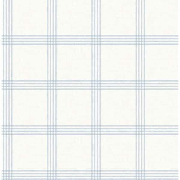 Chesapeake Twain Light Blue Non-Pasted Non-Woven Wallpaper Sample