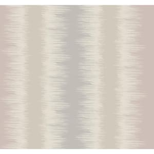 Pink Quill Stripe Unpasted Paper Matte Wallpaper, 27 in. by 27 ft.