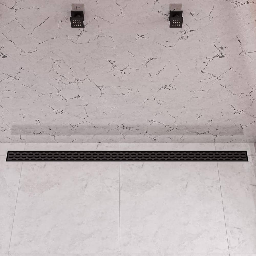 59 in. Linear Shower Drain in Black Matte price history on PriceWatchPro