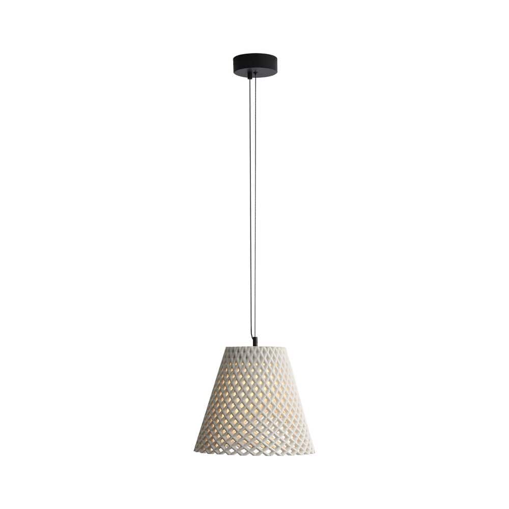 Clarus 15-Watt 1 Light White Sandstone Cement Integrated LED Pendant Light with White Sandstone Cement Shade price history on PriceWatchPro