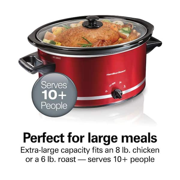 Crock-Pot 7 Qt. Capacity Red Food Slow Cooker Home Cooking Kitchen  Appliance 2133111 - The Home Depot