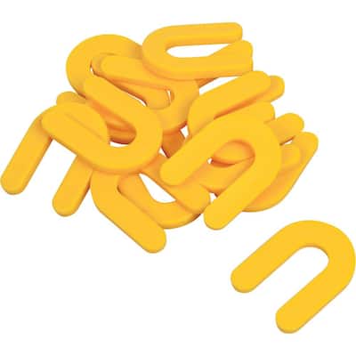 3/16 in. Horseshoe Shim Tile Spacers for Marble Granite Stone Floor and Wall Installations (100-Pack)