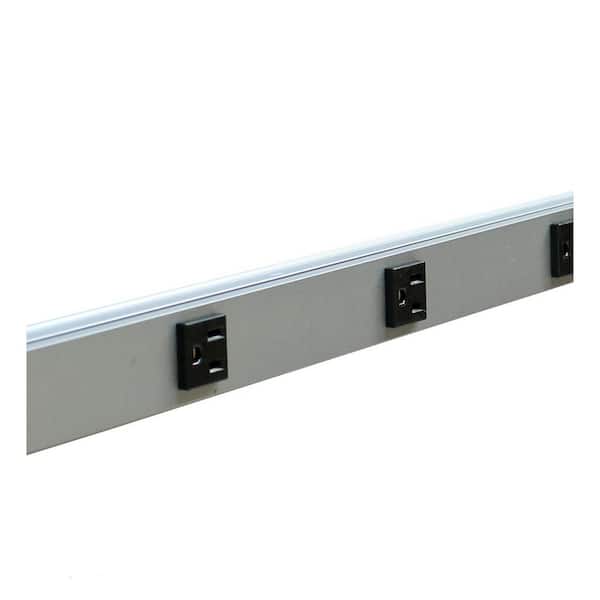 Wiremold 8-Outlet 15 Amp Industrial Surge Power Strip with Lighted On/Off Switch and 15 ft. Cord