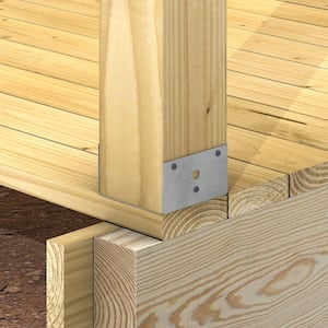 BC Galvanized Post Base for 6x Nominal Lumber