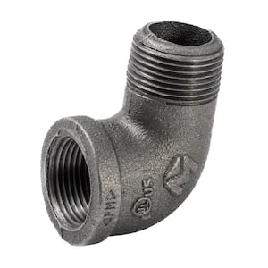 1 in. x 1 in. Malleable Iron 90 Degree FPT x MPT Street Elbow Fitting