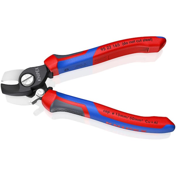 KNIPEX 6-1/2 in. Cable Shears with Comfort Grip 95 22 165 - The