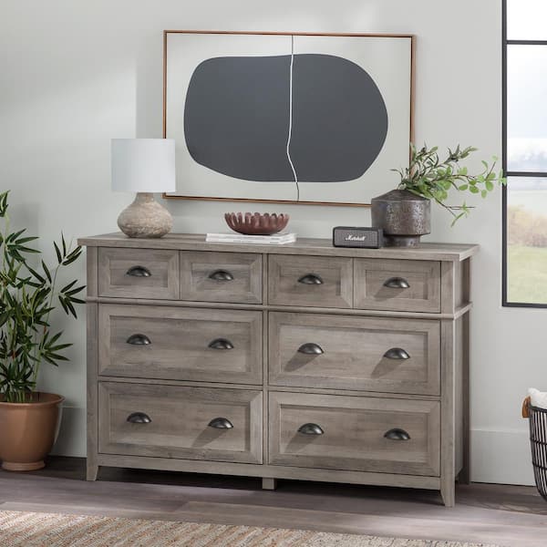 cool grey dresser Child Craft Westgate 6-Drawer Double Dresser