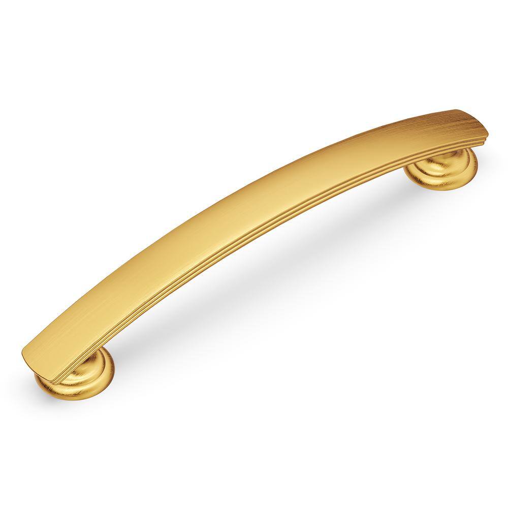Brushed Golden Brass Modern Bar Cabinet Pulls