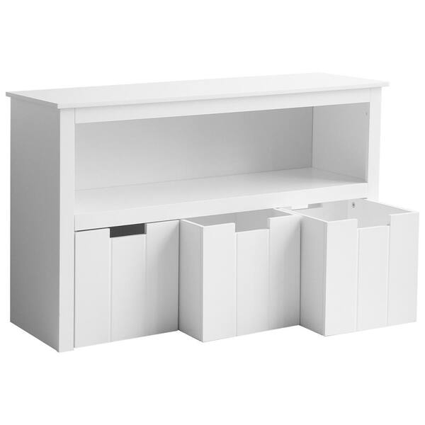 childrens white storage unit