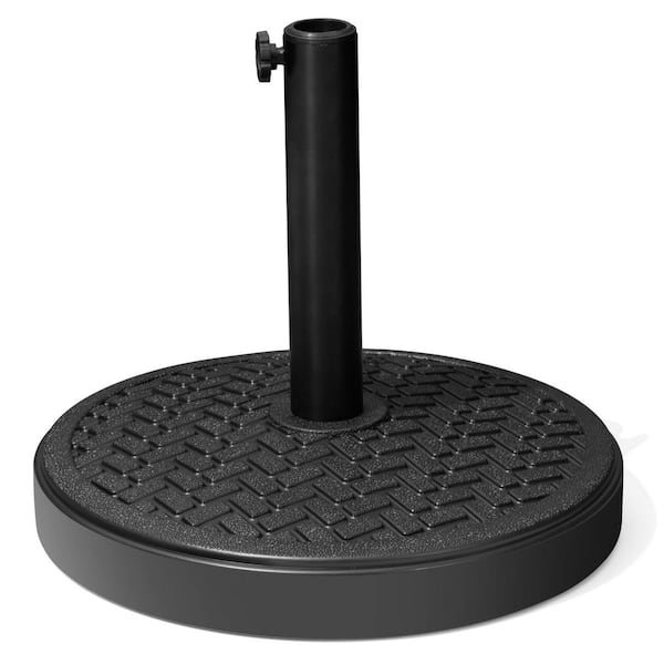 Crestlive Products 45 lbs. Heavy Duty Cement Patio Umbrella Base in Black