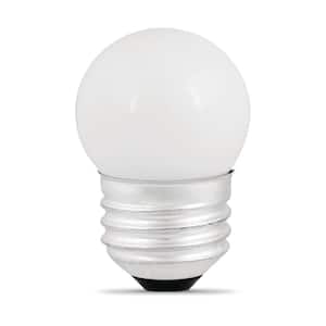 7.5-Watt Equivalent S11 2700K White Incandescent E26 Night Light Bulb