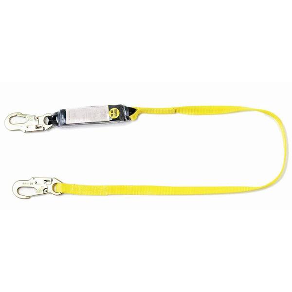 Guardian Fall Protection 4 ft. Single Leg Shock Absorbing Lanyard01215