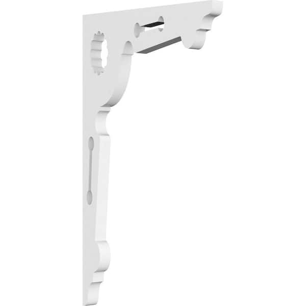 Ekena Millwork 5/8 in. W x 15/8 in. H x 6 1/2 in. D PVC Wellington Bracket