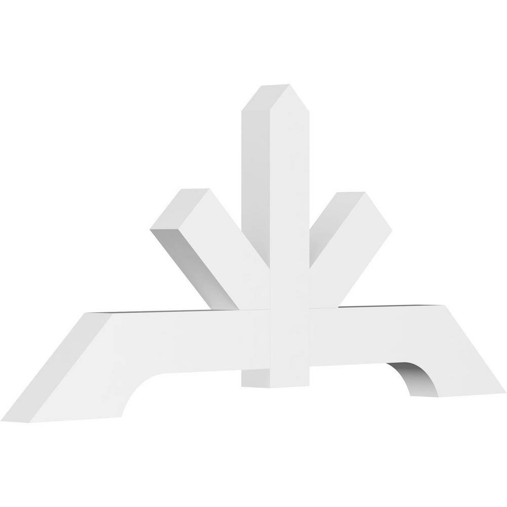 72 in. W x 33 in. H x 4 in. D x 6 in. F, 11/12 Pitch, Vanguard Signature Urethane Gable Bracket, Primed Tan price history on PriceWatchPro