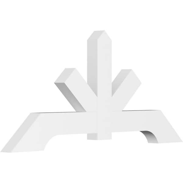 Ekena Millwork Vanguard 72 in. W x 33 in. H x 4 in. D Signature Polyurethane Bracket