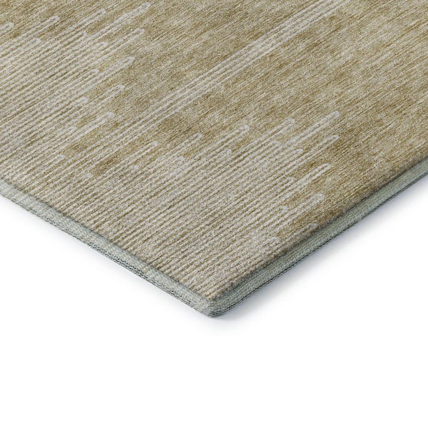 Mayfield Premium Machine Washable Indoor/Outdoor Geometric AMF647 Beige 2 ft. 6 in. x 3 ft. 10 in. Area Rug