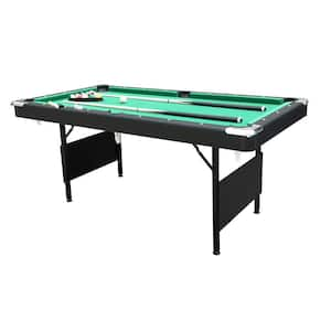 65.7 in. Foldable Pool Table, Green