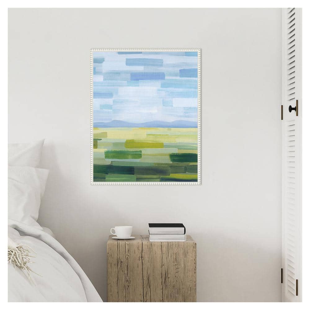Grace Popp White Floater Frame Abstract Landscape Canvas Art