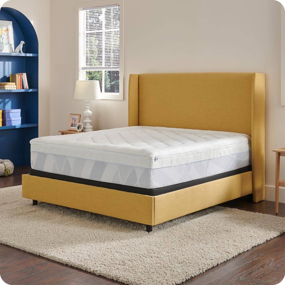 Sealy Twin Gel Memory Foam Mattress Topper with Quilted Cooling Cover