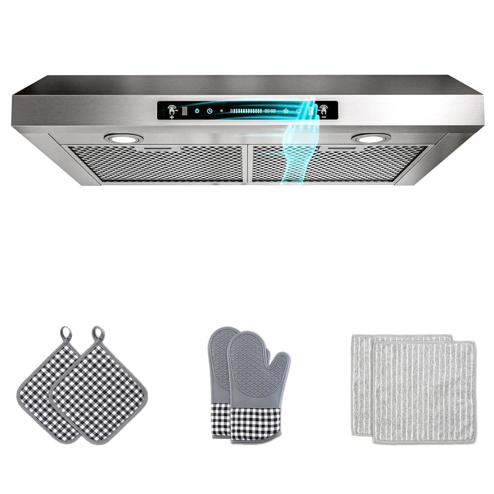 30 in. 300 CFM Ducted Under Cabinet Range Hood in Stainless with 3-Venting Options, Touch and Gesture Control, Remote price history on PriceWatchPro