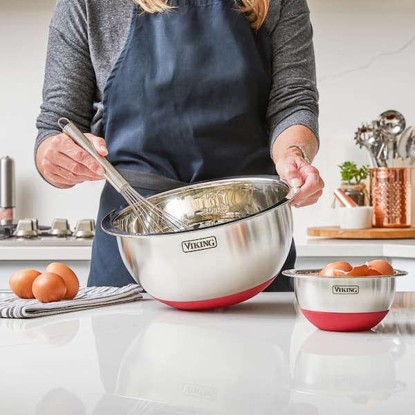 Viking Stainless Steel 10Piece Mixing Bowl Set with Lids and