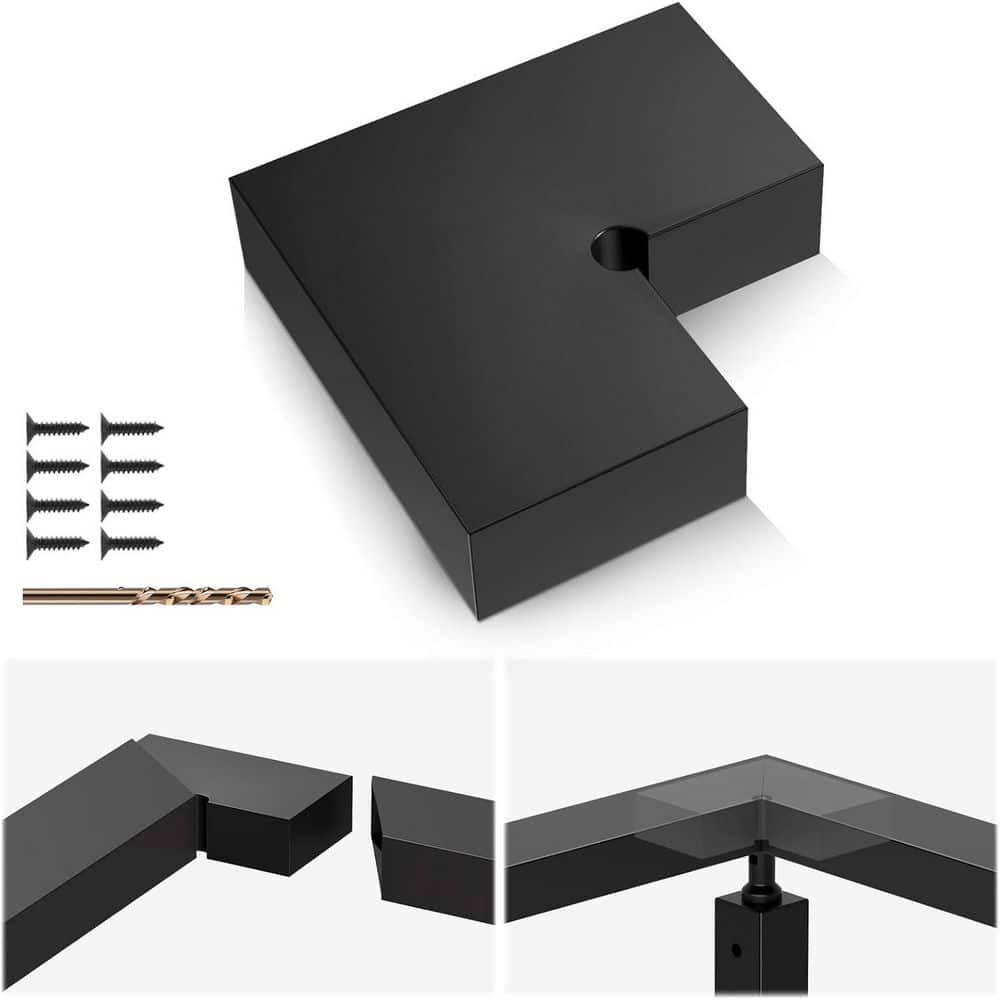 Black Corner Connector 90° Fitting Cable for Cable Railing System price history on PriceWatchPro