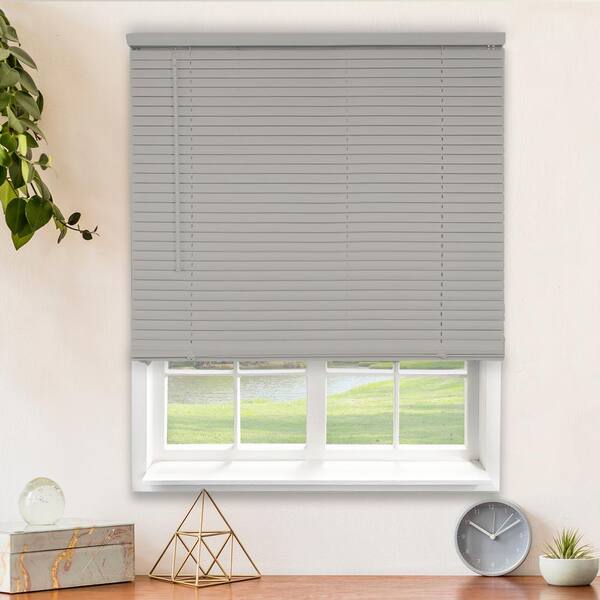 Reviews for Chicology Gray Cordless Room Darkening Vinyl Mini Blind