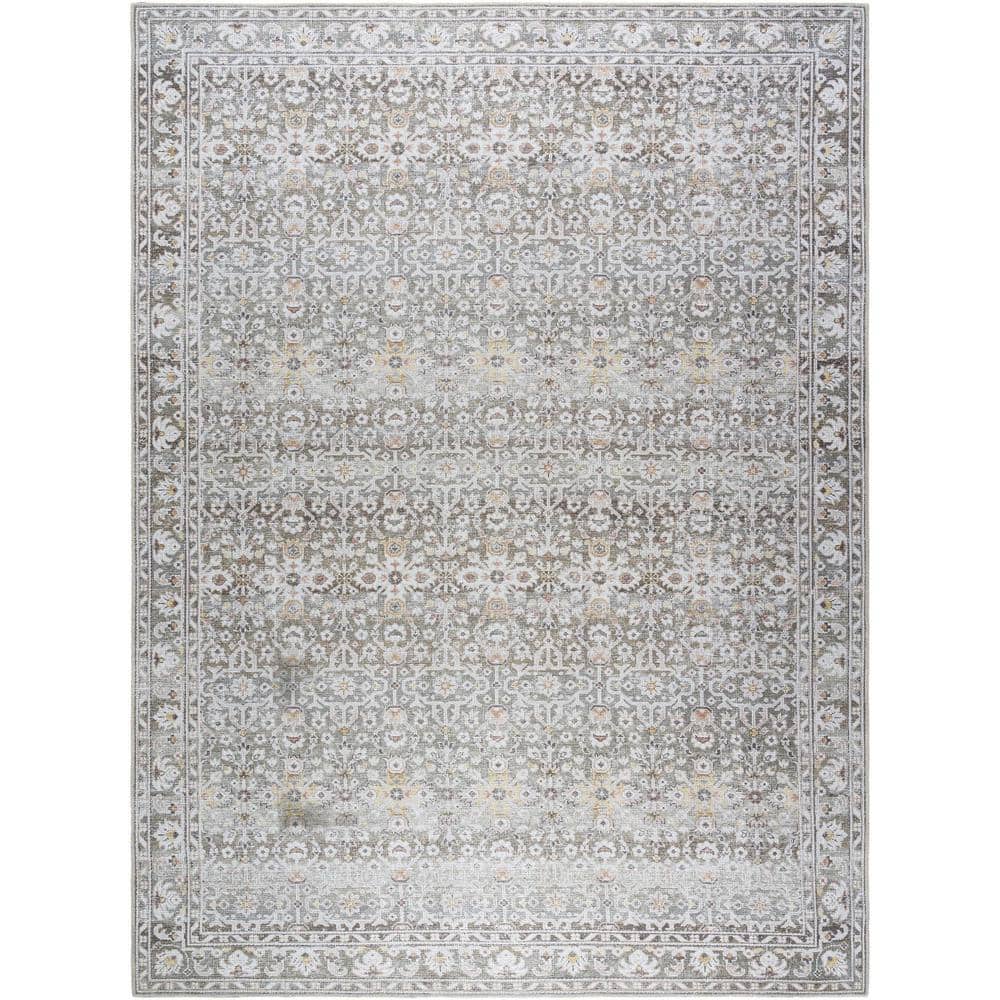 Our PNW Home Rainier Medium Gray Traditional 5 ft. x 7 ft. Indoor Machine-Washable Area Rug price history on PriceWatchPro