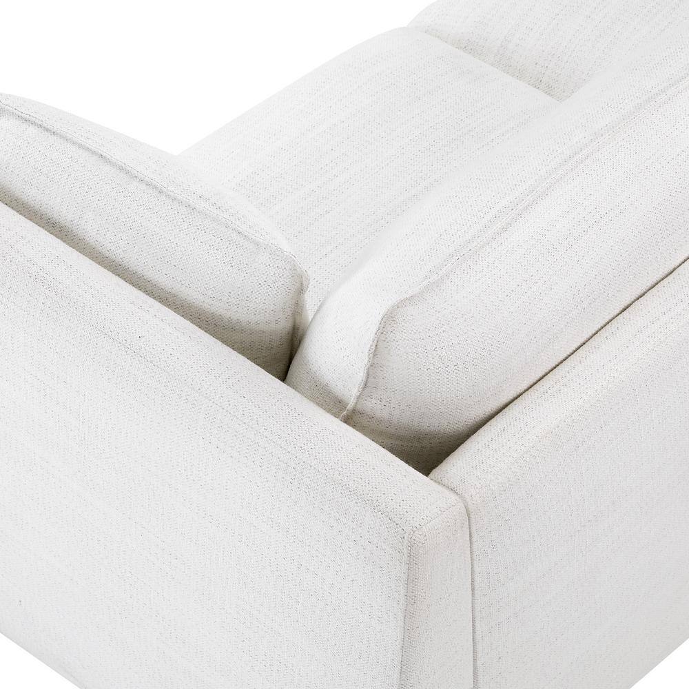 Beige Modular Fabric 5-Piece Sectional Sofa with Wood Frame