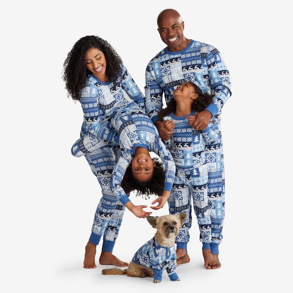 FAMILY PAJAMAS Men's 2-Piece Striped Waffle Thermal Knit Pajama