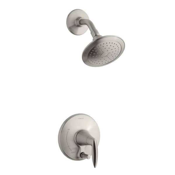 KOHLER Alteo 1-Handle Shower Faucet Trim Kit with Diverter Button in Vibrant Brushed Nickel (Valve Not Included)