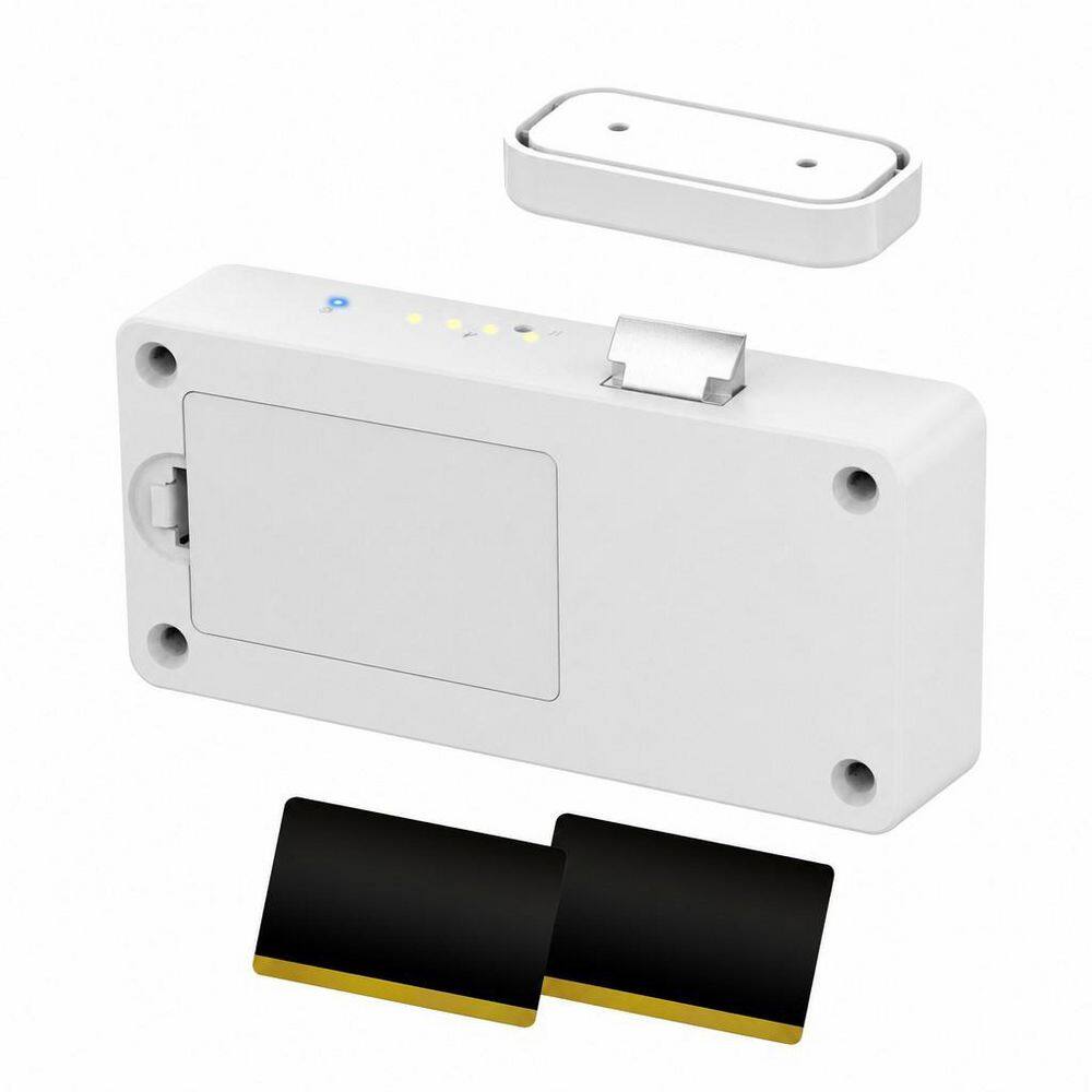 White Smart Cabinet Lock, Keyless Electronic Digital RFID Bluetooth Hidden No Drill Magnetic Child Safety Drawer Lock