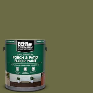 1 gal. Home Decorators Collection #HDC-CL-20 Portsmouth Olive Low-Lustre Enamel Int/Ext Porch and Patio Floor Paint