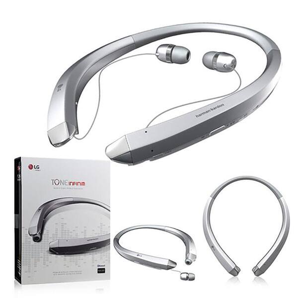 LG Electronics Tone Infinim Bluetooth Noise Cancelling Headphone, Silver