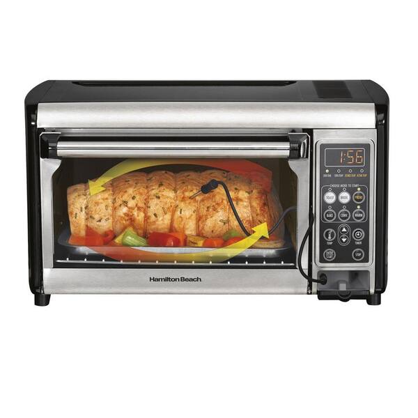 Hamilton Beach 0.43 cu. ft. Set and Forget Convection Toaster Oven-DISCONTINUED