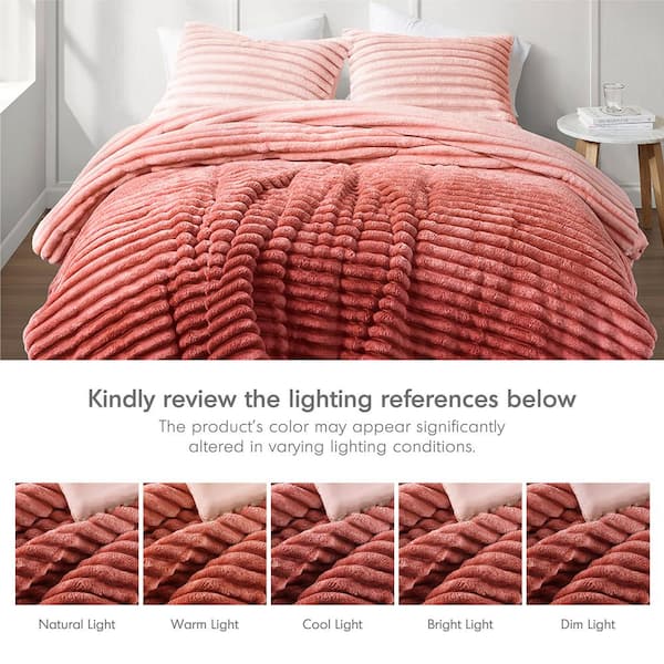 510 Design Avril 3-Piece Blush Ombre Polyester King/Cal King