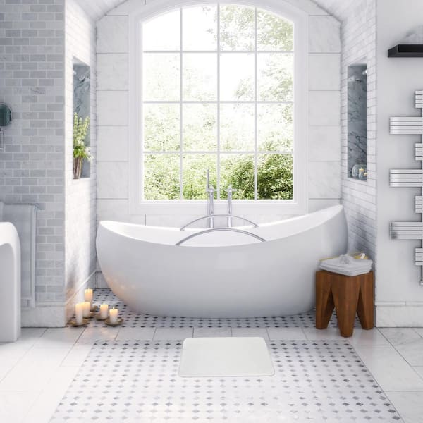 Weavers Ground: Non-Slip Ultra Soft Absorbent Bathroom Shower Mat