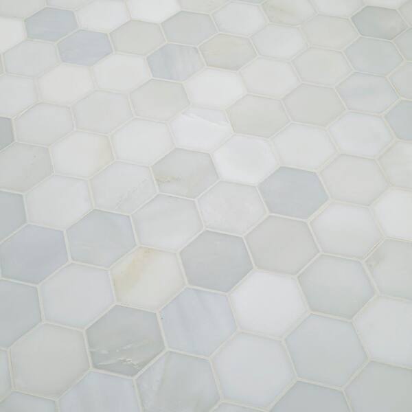 Apollo Tile Winterland White 12-in x 12-in Multi-finish Glass Herringbone Patterned Floor and Wall Tile (4.83-sq. ft/ Carton)
