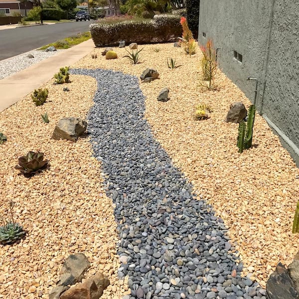 Gardening Landscaping Driveways, Home Depot Pebbles For Landscape