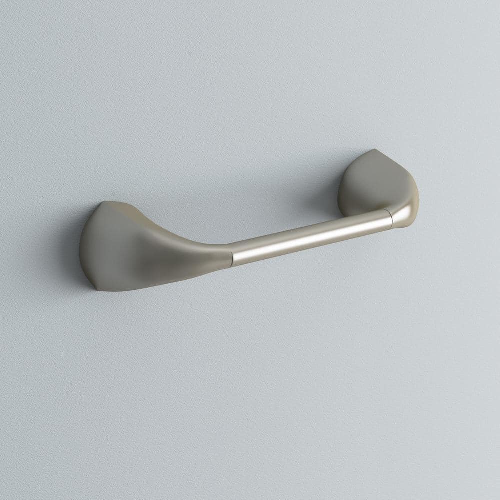 Brushed Nickel Pivoting Toilet Paper Holder