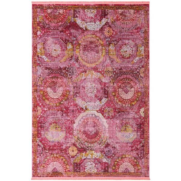 Unique Loom Baracoa Coppelia Pink 7' 0 x 10' 0 Area Rug