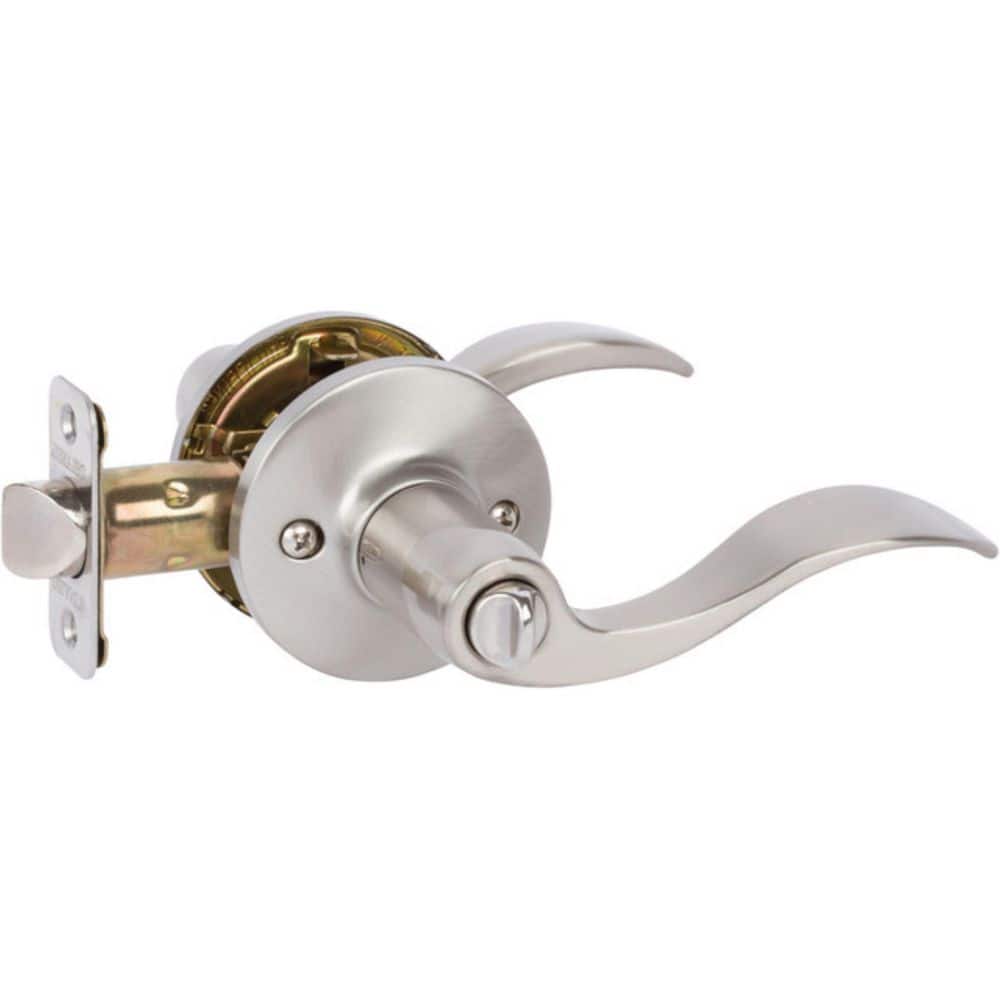 Delaney Logan Push Button Privacy Door Lever in Satin Nickel price history on PriceWatchPro