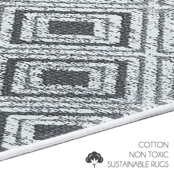 SUSSEXHOME Toilet Mat Set Gray, 2-Piece Cotton Bathroom Contour Rugs Set -  20 x 31.5 in. Large Sink Bathmat, 20 x 24 in. Toilet Rug CNTR-IMP-Set2 -  The Home Depot