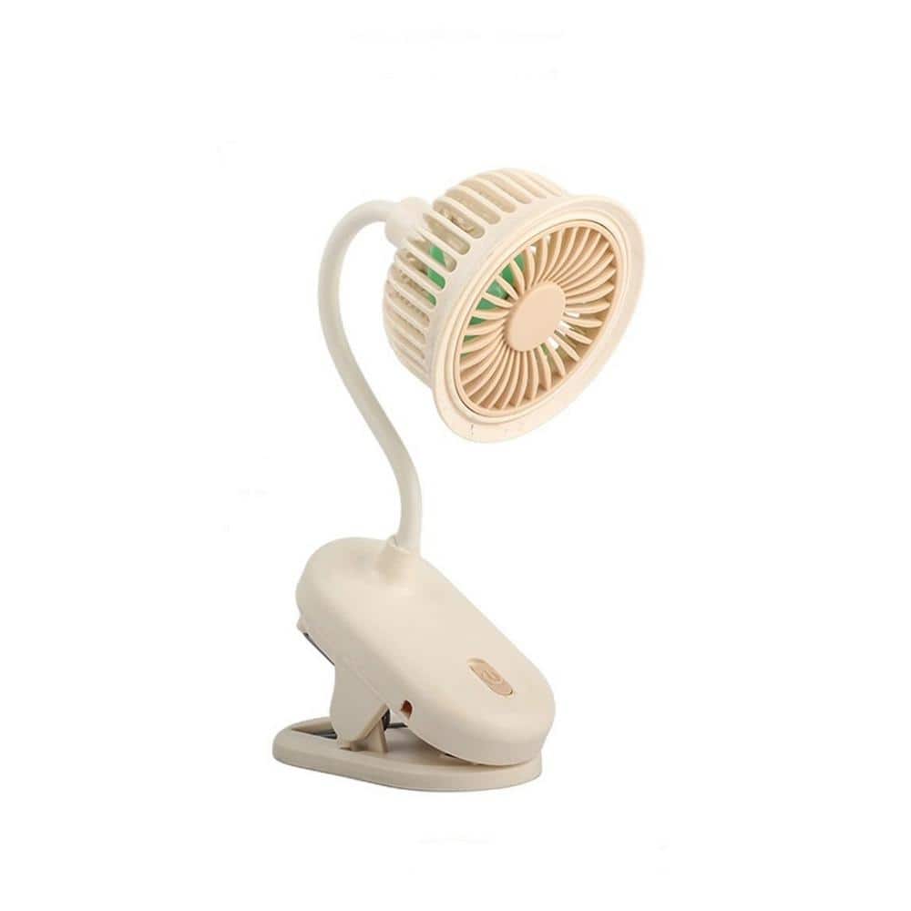 Fashionable and Minimalist 200mAh Battery USB Rechargeable 3 in. 1 Fan Speeds Desk Fan White Clamp and Hose Adjustment price history on PriceWatchPro