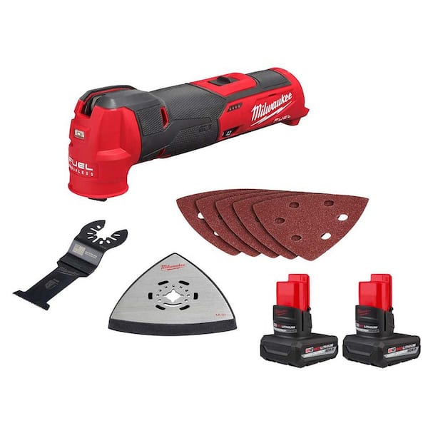 M12 FUEL 12V Lithium-Ion Cordless Oscillating Multi-Tool with M12XC High Output 5 Ah Battery (2-Pack)