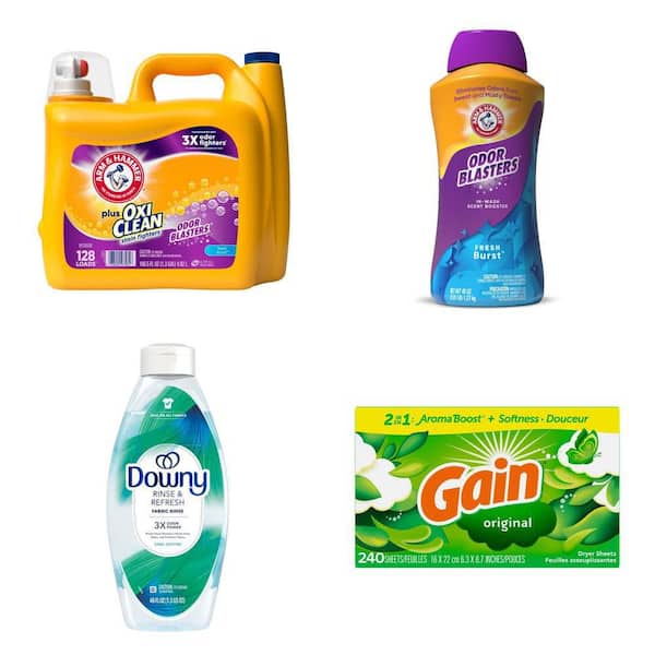 OxiClean Laundry Detergent, Scent Booster, Fabric Softener, Dryer Sheets