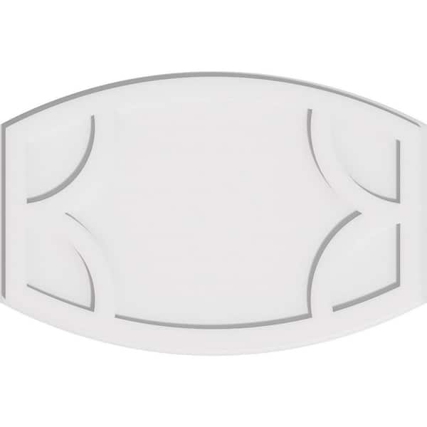 Ekena Millwork 1 in. P X 30 in. W X 20 in. H Kailey Architectural Grade PVC Contemporary Ceiling Medallion